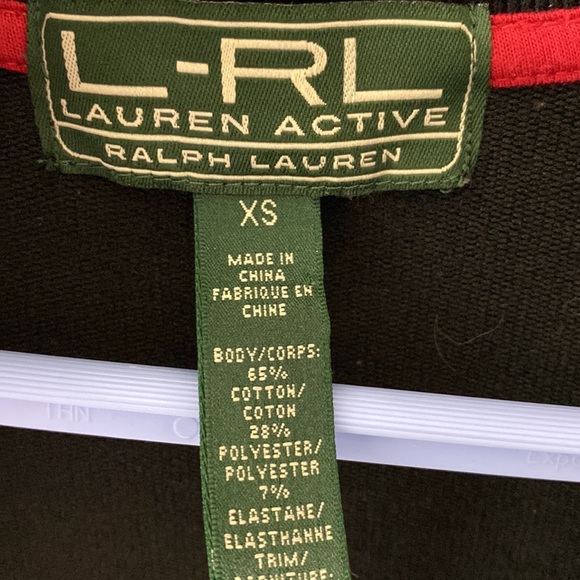 Ralph Lauren Active hoodie zip jacket size XS black - Picture 2 of 5